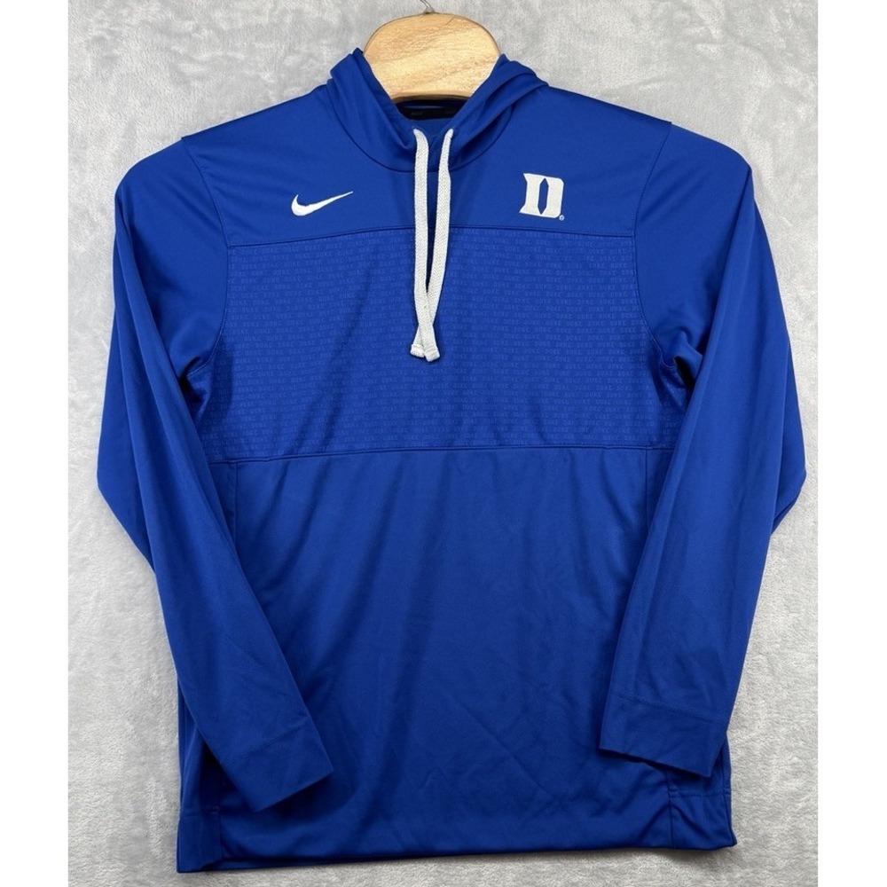 Nike Duke Blue Devils Dri-FIT Pullover Hoodie Blue Men's Size M